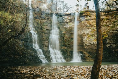 water falls in the forest