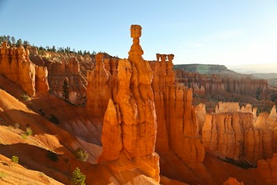 brown rock formation under blue sky during daytime