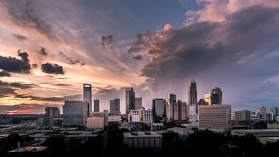 bird's-eye view of city