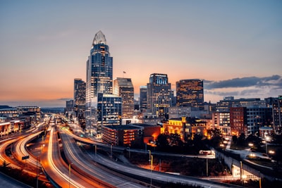 time lapse photography of city during night time