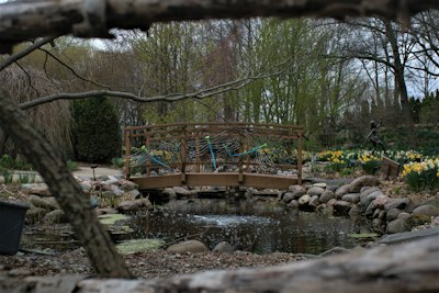 brown wooden bridge over river