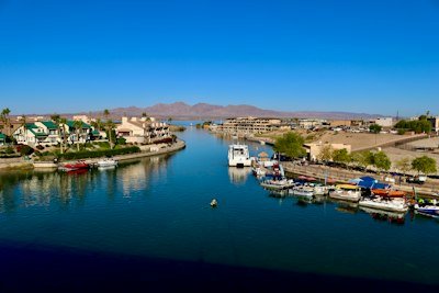 a body of water with a bunch of boats in it