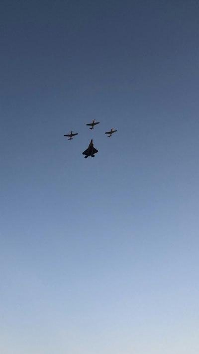 planes flying on sky