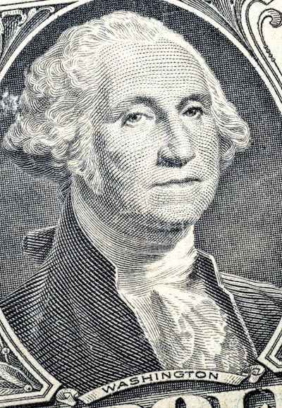 George washington on a us dollar bill