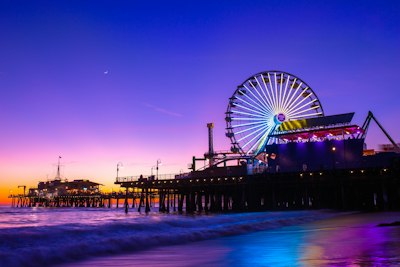 time lapse photography of amusement park