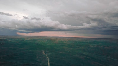 aerial photography of mountain