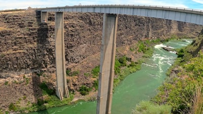 a bridge over a river